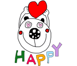 monokuro kumako sticker #7787867