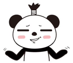 supercilious panda sticker #7788118