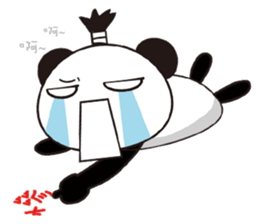 supercilious panda sticker #7788120