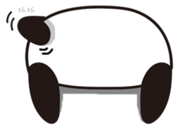 supercilious panda sticker #7788127
