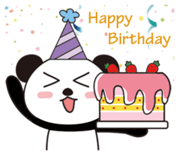 supercilious panda sticker #7788141