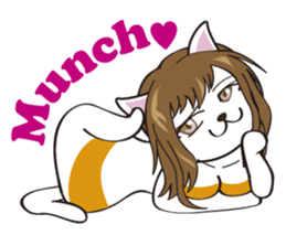 Sexy bikini cat English sticker #7788722
