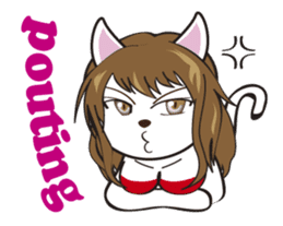 Sexy bikini cat English sticker #7788739