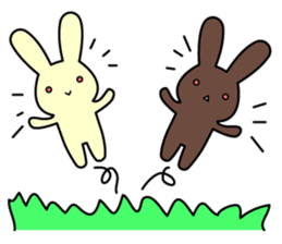 user friendly! Rabbit cookies sticker #7789499