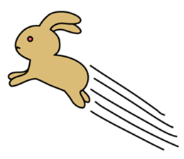 user friendly! Rabbit cookies sticker #7789500