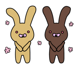 user friendly! Rabbit cookies sticker #7789504