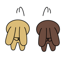 user friendly! Rabbit cookies sticker #7789505