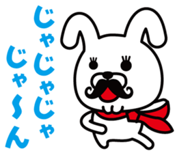 Mustache Rabbit Chan ~Ver.03~ sticker #7790148