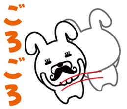 Mustache Rabbit Chan ~Ver.03~ sticker #7790150