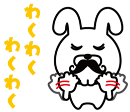 Mustache Rabbit Chan ~Ver.03~ sticker #7790155