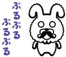 Mustache Rabbit Chan ~Ver.03~ sticker #7790156