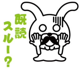 Mustache Rabbit Chan ~Ver.03~ sticker #7790162