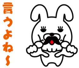 Mustache Rabbit Chan ~Ver.03~ sticker #7790163