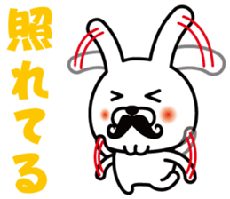 Mustache Rabbit Chan ~Ver.03~ sticker #7790168
