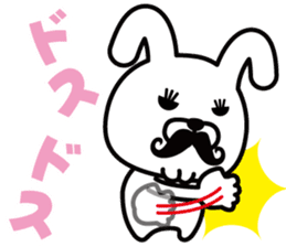 Mustache Rabbit Chan ~Ver.03~ sticker #7790171