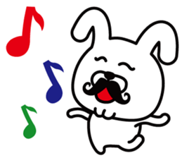 Mustache Rabbit Chan ~Ver.03~ sticker #7790173