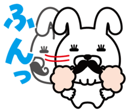 Mustache Rabbit Chan ~Ver.03~ sticker #7790174