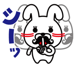 Mustache Rabbit Chan ~Ver.03~ sticker #7790179