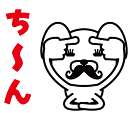 Mustache Rabbit Chan ~Ver.03~ sticker #7790187
