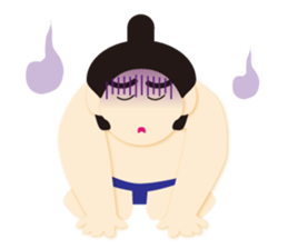 Cute SUMO Wrestler Sticker2 sticker #7790654