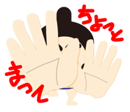 Cute SUMO Wrestler Sticker2 sticker #7790664