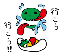 Gluttony Skull Stickers sticker #7791180
