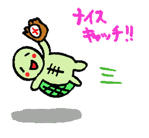 Cute turtles and seals2/baseball version sticker #7791591