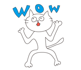 cat & peace sticker #7792607