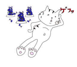 cat & peace sticker #7792619