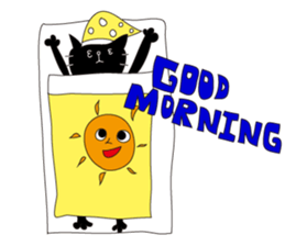 cat & peace sticker #7792634