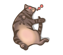 Fat cat's life sticker #7792685