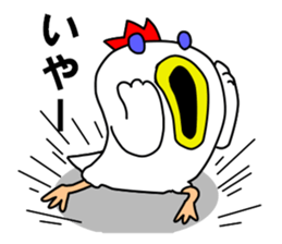 Fascinating chicken and chick 2 sticker #7793247