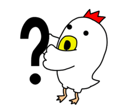 Fascinating chicken and chick 2 sticker #7793248