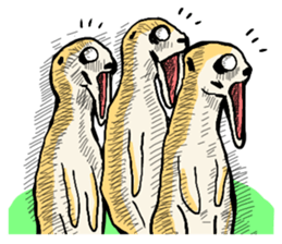 sticker of the reaction to animal sticker #7793603