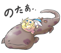 kuriko and animals sticker #7794777