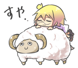 kuriko and animals sticker #7794790