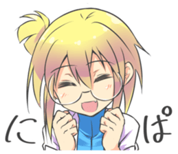 kuriko and animals sticker #7794794