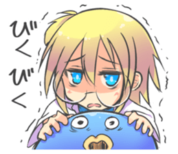 kuriko and animals sticker #7794795