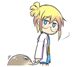 kuriko and animals sticker #7794799