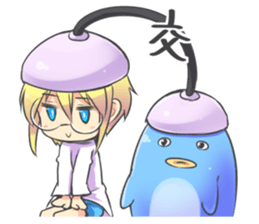 kuriko and animals sticker #7794802