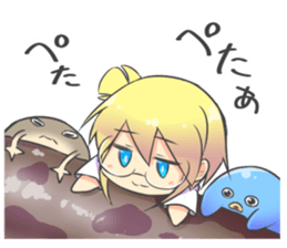 kuriko and animals sticker #7794808