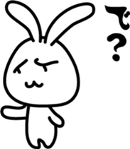 Invective rabbit (to boss) sticker #7794896