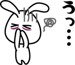 Invective rabbit (to boss) sticker #7794923