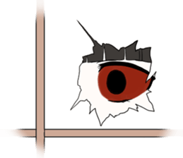 Cute ghost girl sticker #7795098