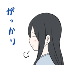 Cute ghost girl sticker #7795106