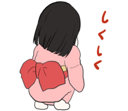 Cute ghost girl sticker #7795109