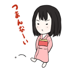 Cute ghost girl sticker #7795113