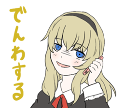 Cute ghost girl sticker #7795116