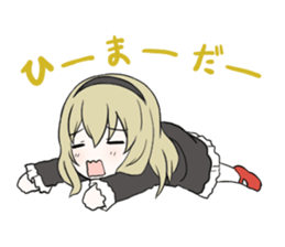 Cute ghost girl sticker #7795120