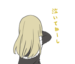 Cute ghost girl sticker #7795121